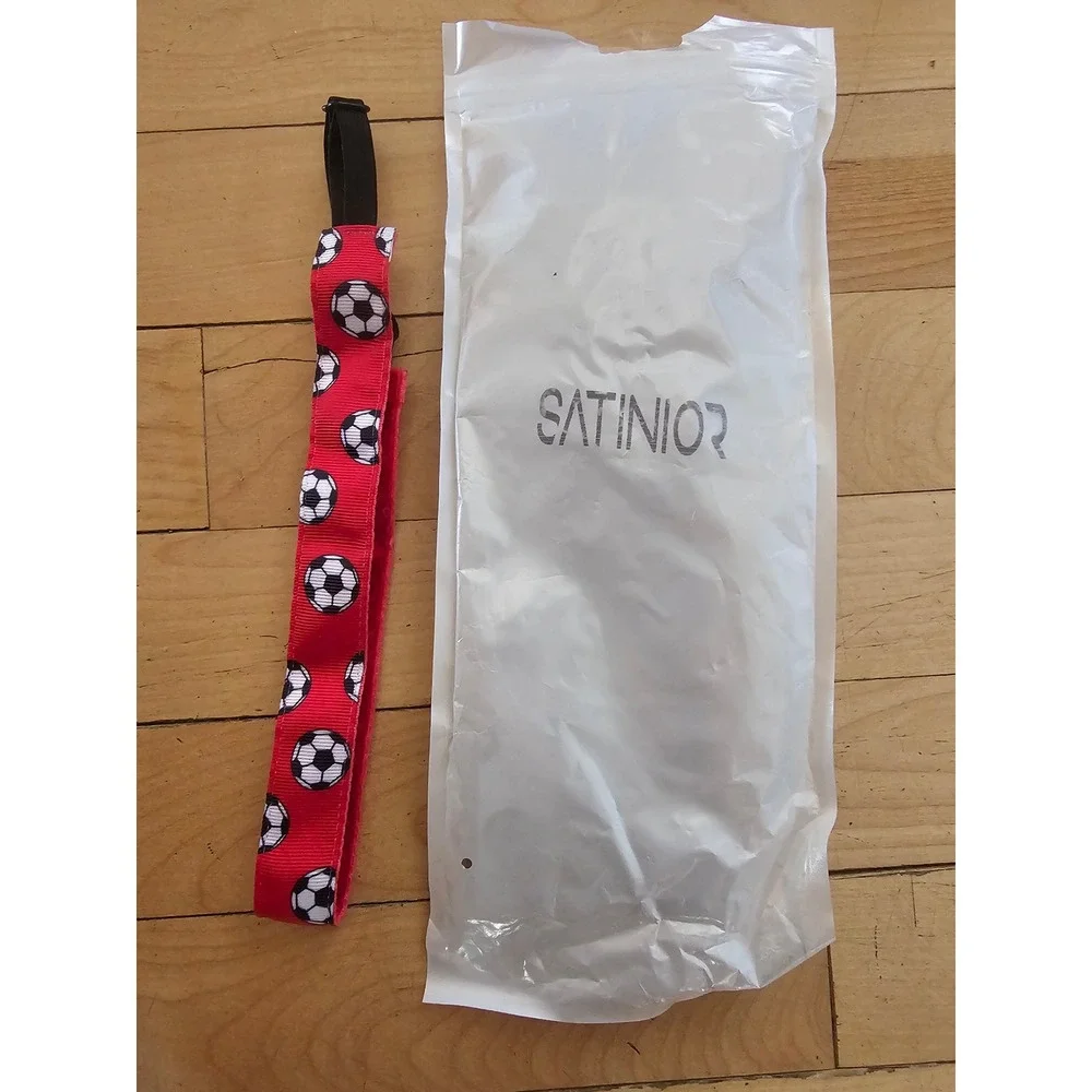 Satinior 4 Pack Soccer Headbands Non-Slip Adjustable Athletic Hair Bands Kids